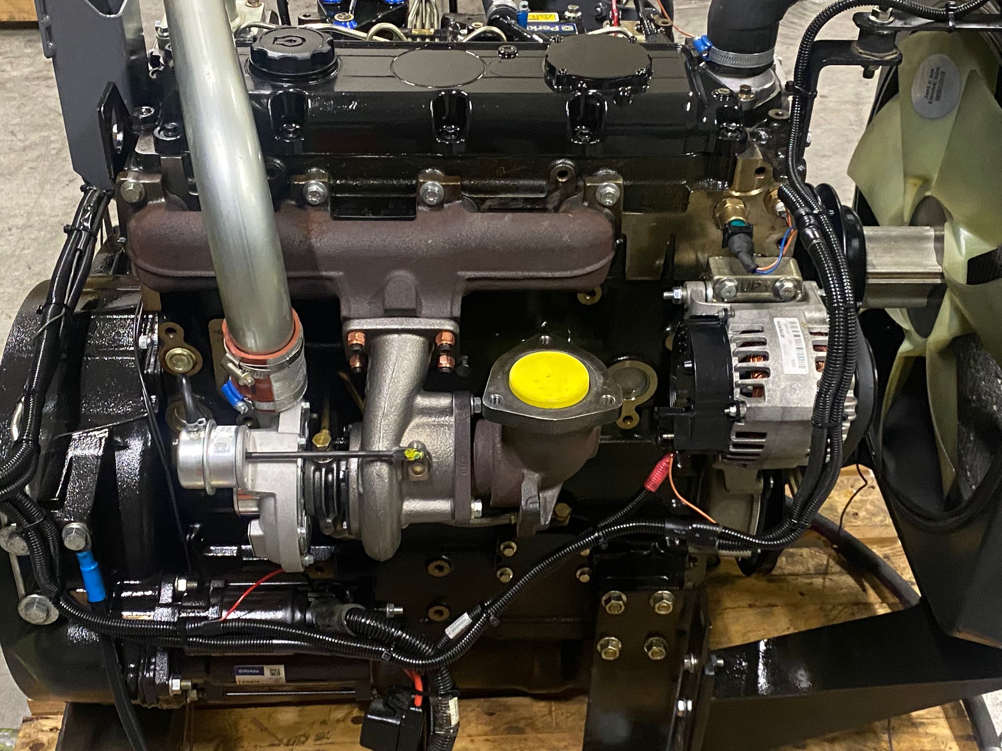 motore diesel turbo dettaglio alternatore